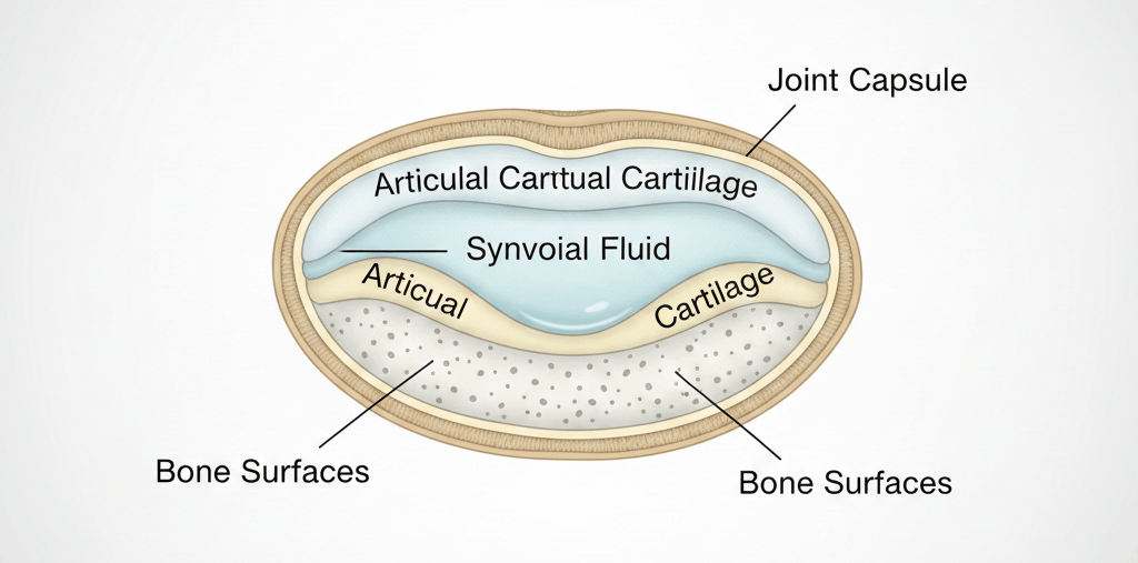 Synovial Joint Anatomy (Educational Diagram)